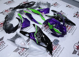 Kawasaki ZX4RR Fairing Kit (2019-2025) Purple, Black, Green, White at KingsMotorcycleFairings.com