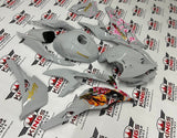 Kawasaki ZX4RR Fairing Set (2019-2025) Gray, Gold, Dragon Blossoms at KingsMotorcycleFairings.com