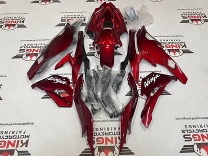 Kawasaki ZX4RR Fairings (2019-2025) Candy Red, White KRT at KingsMotorcycleFairings.com