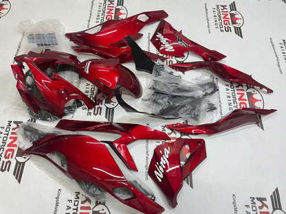 Kawasaki ZX4RR Fairings (2019-2025) Candy Red, White KRT from KingsMotorcycleFairings.com