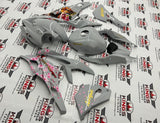 Kawasaki Ninja ZX4RR Fairings (2019-2025) Gray, Gold, Dragon Blossoms from KingsMotorcycleFairings.com
