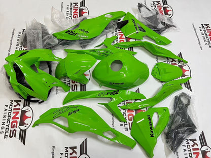 Kawasaki ZX4RR Fairings (2019-2025) Green, Black at KingsMotorcycleFairings.com
