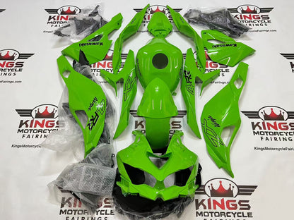 Kawasaki ZX4RR Fairings (2019-2025) Green, Black from KingsMotorcycleFairings.com