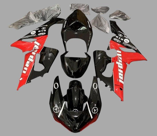 Kawasaki ZX6R 636 Fairings (2005-2006) Black, Red, White, Jordan at KingsMotorcycleFairings.com
