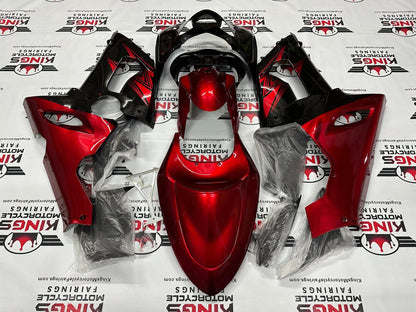 Kawasaki ZX6R 636 Fairing Set (2005-2006) Black, Dark Red at KingsMotorcycleFairings.com