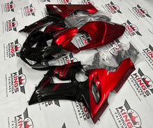 Kawasaki ZX6R 636 Fairing Kit (2005-2006) Black, Dark Red at KingsMotorcycleFairings.com