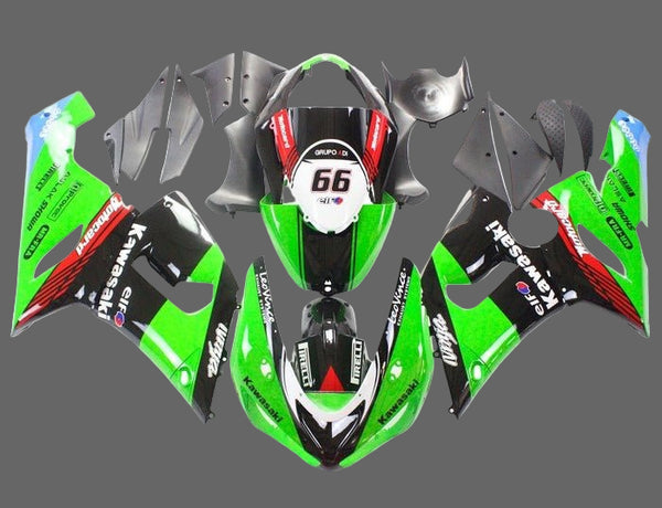 Kawasaki ZX6R 636 Fairings (2005-2006) Green, Black, Red, White, Blue at KingsMotorcycleFairings.com