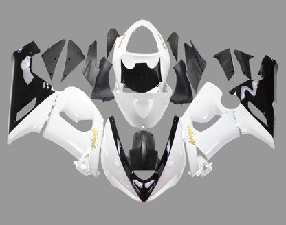 Kawasaki Ninja ZX6R 636 Fairings (2005-2006) White, Black, Gold at KingsMotorcycleFairings.com