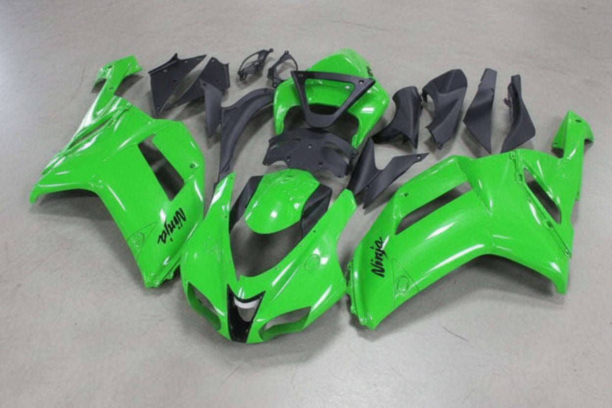 Kawasaki ZX6R 636 Fairings (2007-2008) All Green at KingsMotorcycleFairings.com