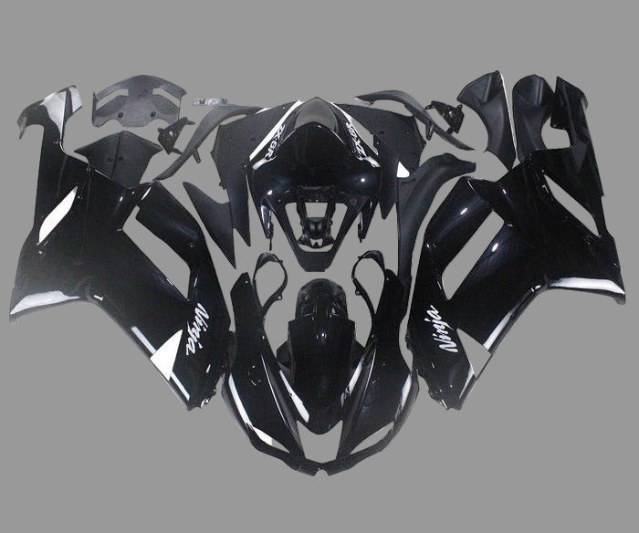Kawasaki ZX6R 636 Fairings (2007-2008) Black at KingsMotorcycleFairings.com