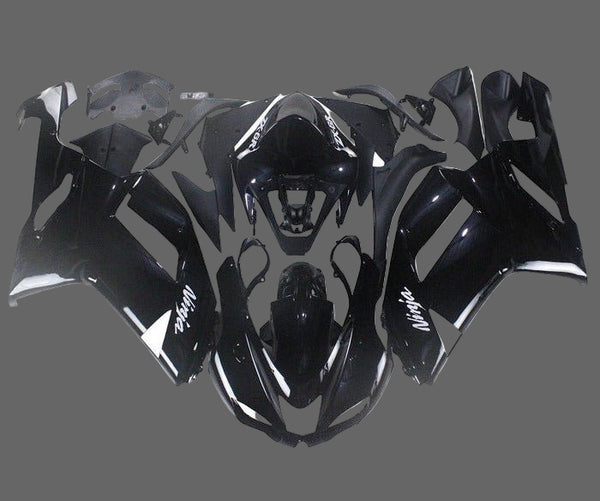 Kawasaki Ninja ZX6R 636 Fairings (2007-2008) Black at KingsMotorcycleFairings.com