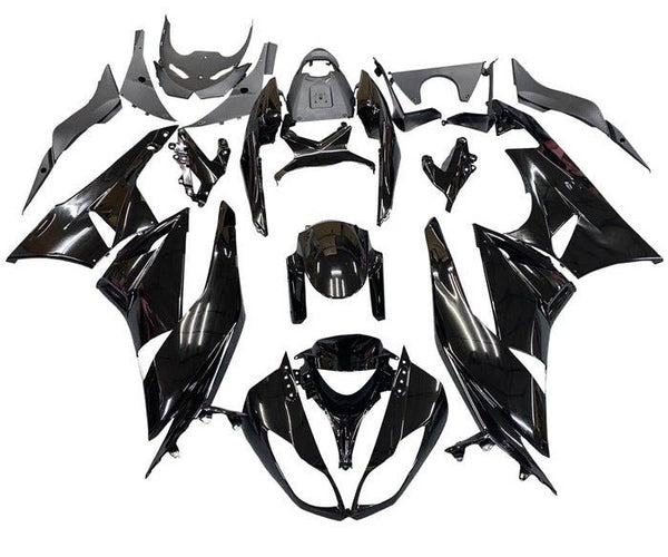 Kawasaki ZX6R 636 Fairings (2009-2012) Black Gloss at KingsMotorcycleFairings.com