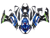 Kawasaki ZX6R 636 Fairings (2009-2012) Blue, Black, Green at KingsMotorcycleFairings.com