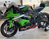 Kawasaki Ninja ZX6R 636 Fairings (2009-2012) Green, Black, Gray, White, Red at KingsMotorcycleFairings.com