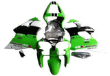 Kawasaki ZX6R 636 Fairings (2009-2012) Green, White, Black NGK at KingsMotorcycleFairings.com