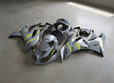 Kawasaki ZX6R 636 Fairings (2009-2012) Matte Gray, Yellow, Black at KingsMotorcycleFairings.com