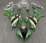 Kawasaki ZX6R 636 Fairings (2009-2012) Matte Green, Yellow, Pink at KingsMotorcycleFairings.com