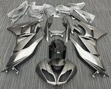 Kawasaki ZX6R 636 Fairings (2009-2012) Matte Silver at KingsMotorcycleFairings.com
