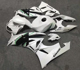 Kawasaki ZX6R 636 Fairings (2009-2012) White, Black, Green Trick Star at KingsMotorcycleFairings.com