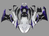 Kawasaki ZX6R 636 Fairings (2009-2012) White, Purple, Black at KingsMotorcycleFairings.com