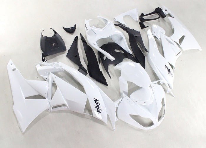 Kawasaki ZX6R 636 Fairings (2009-2012) White at KingsMotorcycleFairings.com