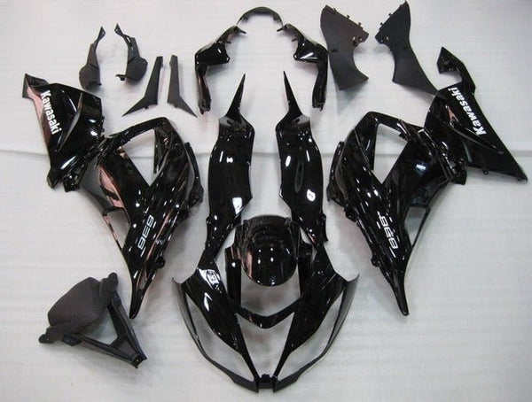 Kawasaki ZX6R 636 Fairings (2013-2018) Black Gloss at KingsMotorcycleFairings.com