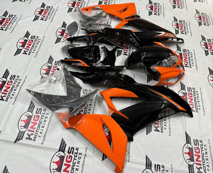 Kawasaki ZX6R 636 Fairings (2013-2018) Black, Orange, Silver from KingsMotorcycleFairings.com