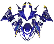 Kawasaki ZX6R 636 Fairings (2013-2018) Blue, White, Yellow at KingsMotorcycleFairings.com