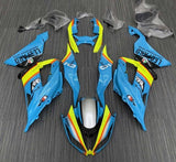 Kawasaki ZX6R 636 Fairings (2013-2018) Blue, Yellow, Orange at KingsMotorcycleFairings.com