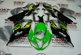 Kawasaki ZX6R 636 Fairings (2013-2018) Green, Black, Gray, Yellow at KingsMotorcycleFairings.com