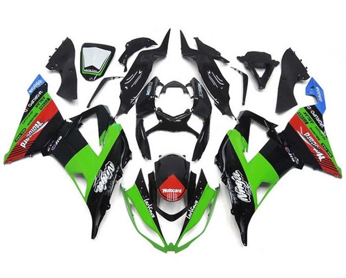 Kawasaki ZX6R 636 Fairings (2013-2018) Green, Black, Red, Blue at KingsMotorcycleFairings.com