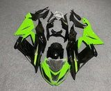 Kawasaki ZX6R 636 Fairings (2013-2018) Green, Black at KingsMotorcycleFairings.com