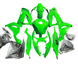 Kawasaki ZX6R 636 Fairings (2013-2018) Green at KingsMotorcycleFairings.com