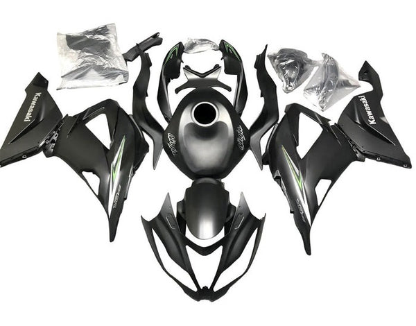 Kawasaki ZX6R 636 Fairings (2013-2018) Matte Black, Gray, White, Green at KingsMotorcycleFairings.com