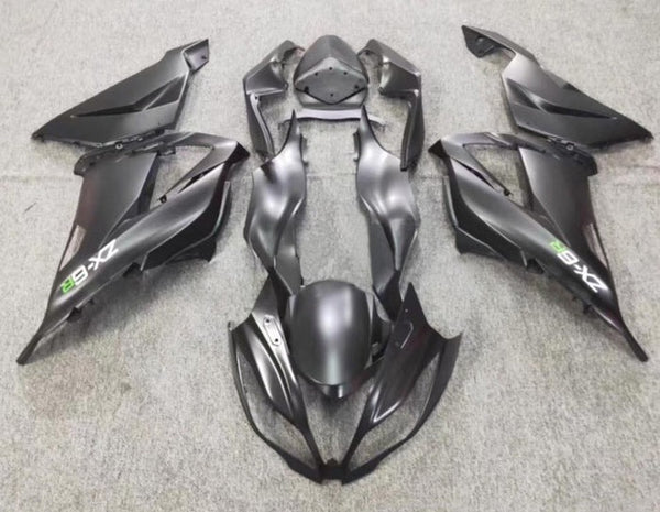 Kawasaki ZX6R 636 Fairings (2013-2018) Matte Black, White, Green at KingsMotorcycleFairings.com