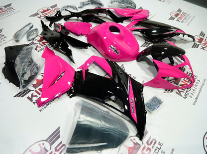 Kawasaki ZX6R 636 Fairings (2013-2018) Pink, Black from KingsMotorcycleFairings.com
