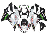 Kawasaki ZX6R 636 Fairings (2013-2018) White, Black, Red Rapid at KingsMotorcycleFairings.com