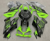 Kawasaki ZX6R 636 Fairings (2019-2023) Black, Green, Honeycomb at KingsMotorcycleFairings.com