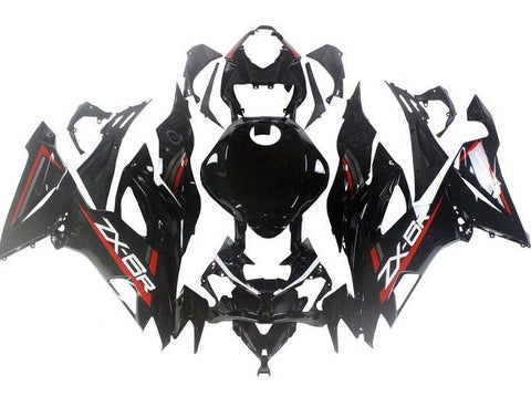 Kawasaki ZX6R 636 Fairings (2019-2023) Black, Red, White, Gray at KingsMotorcycleFairings.com
