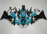 Kawasaki ZX6R 636 Fairings (2019-2023) Blue Teal, Black, Yellow at KingsMotorcycleFairings.com