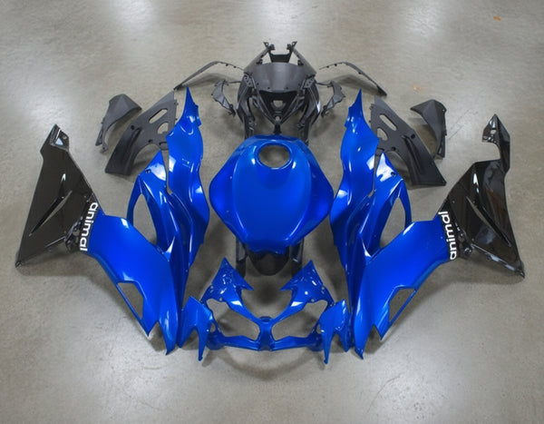 Kawasaki ZX6R 636 Fairings (2019-2023) Blue, Black, Animal at KingsMotorcycleFairings.com