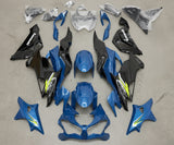 Kawasaki ZX6R 636 Fairings (2019-2023) Blue, Black, Yellow at KingsMotorcycleFairings.com
