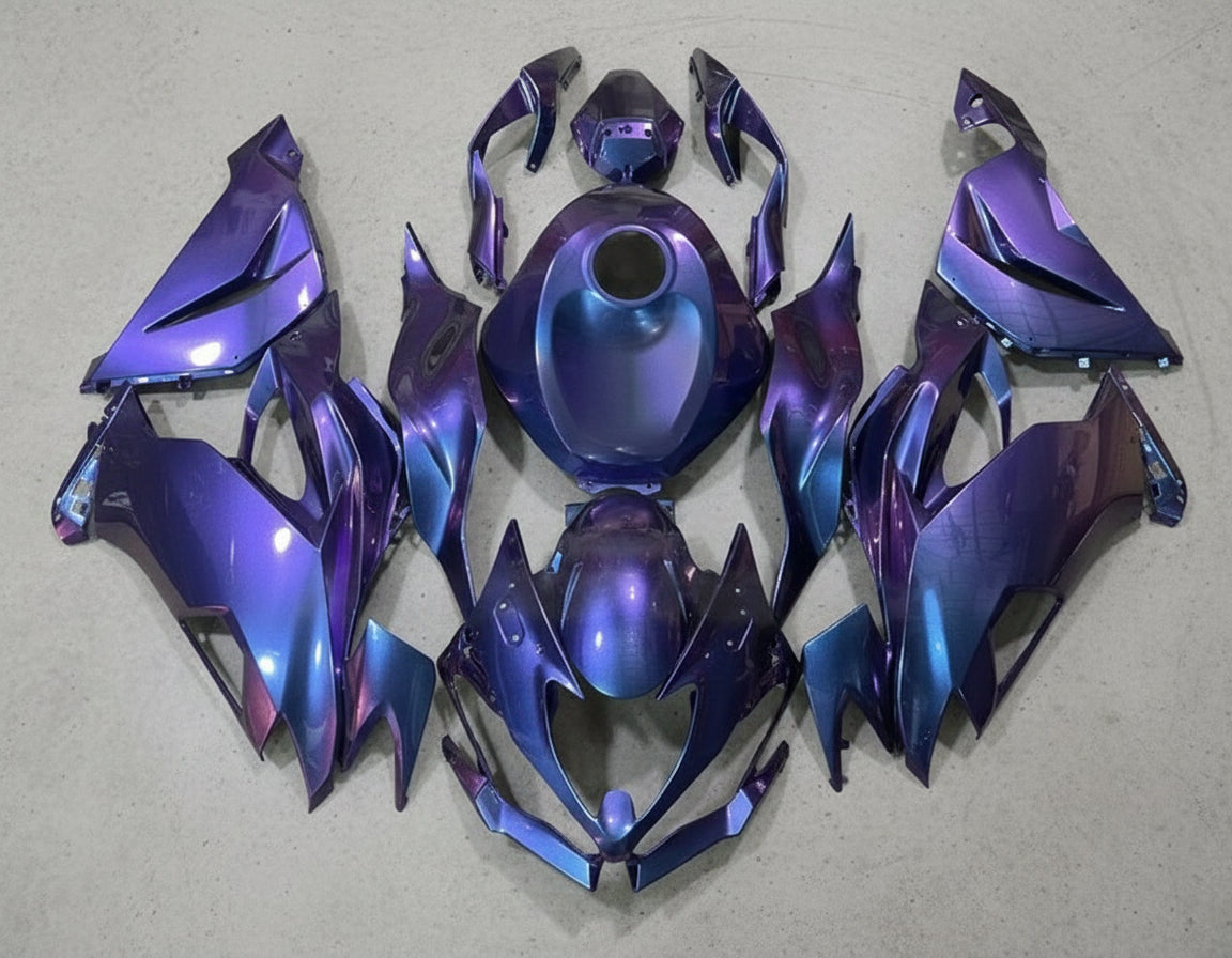 Kawasaki ZX6R 636 Fairings (2019-2023) Blue, Purple Gradient at KingsMotorcycleFairings.com