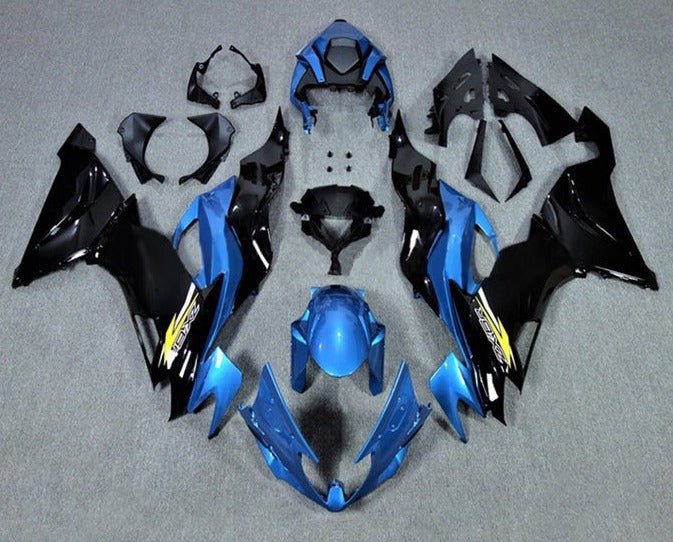 Kawasaki ZX6R 636 Fairings (2019-2023) Gloss Blue, Black, Yellow at KingsMotorcycleFairings.com