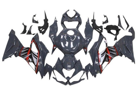 Kawasaki ZX6R 636 Fairings (2019-2023) Gray, Shark Teeth at KingsMotorcycleFairings.com
