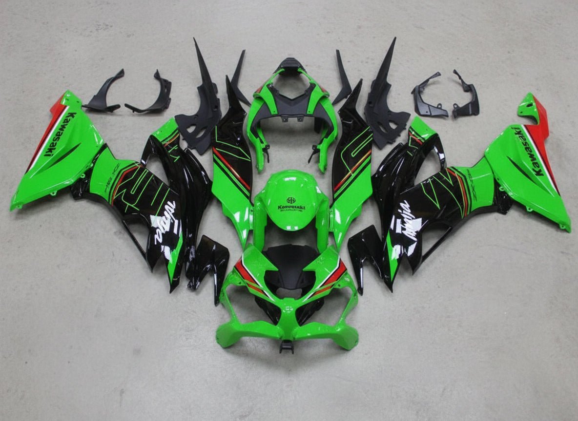 Kawasaki ZX6R 636 Fairings (2019-2023) Green, Black, Red, White at KingsMotorcycleFairings.com