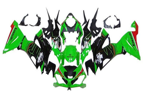 Kawasaki ZX6R 636 Fairings (2019-2023) Green, Black, Red, White at KingsMotorcycleFairings.com