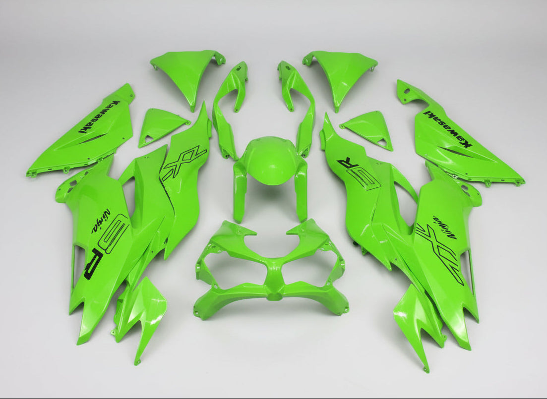Kawasaki ZX6R Fairings (2019-2023) Green at KingsMotorcycleFairings.com