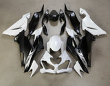 Kawasaki ZX6R 636 Fairings (2019-2023) Matte White, Matte Black at KingsMotorcycleFairings.com