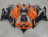 Kawasaki ZX6R 636 Fairings (2019-2023) Orange, Matte Black at KingsMotorcycleFairings.com